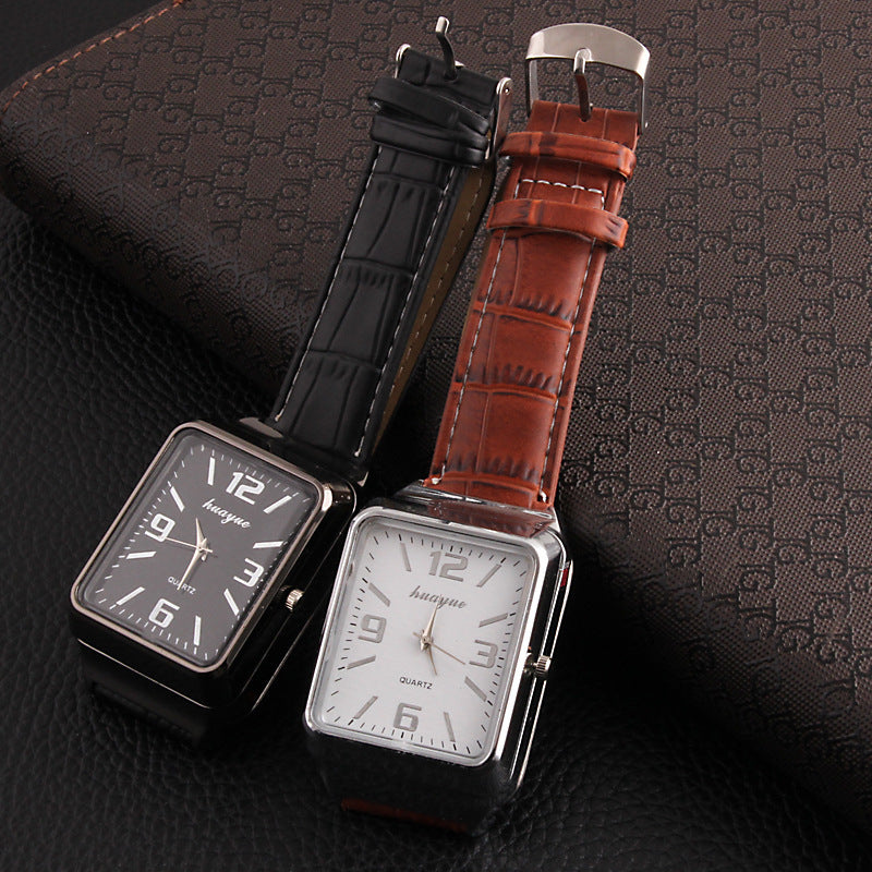 Metal electric lighter watch