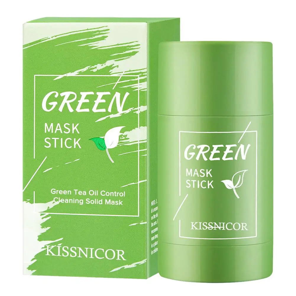 Face Clean Mask Green Tea Cleansing Stick Mask Shrink pores Deep Blackhead Remover facial Cleansing Moisturizing Mask