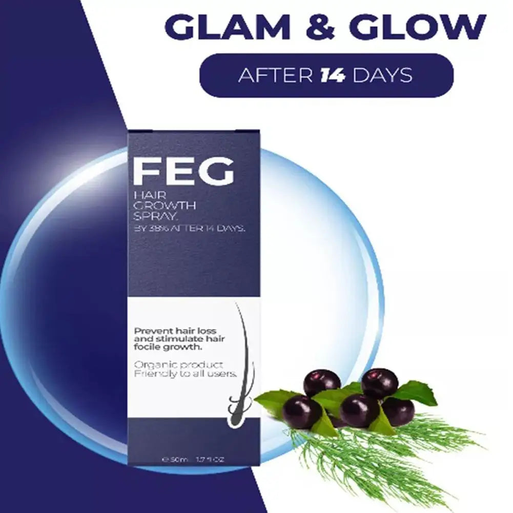 FEG Original Organic Hair Growth Spray Bring Healthy Hair Home Hair Care Oil Hair Care Spray Serum For Hair Loss