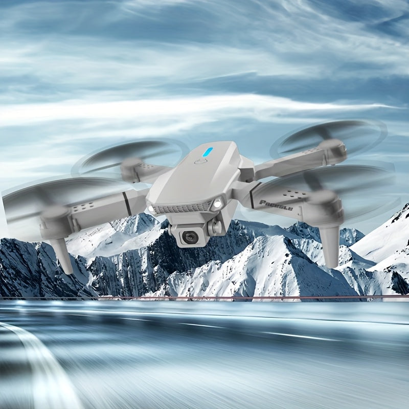 E88 Dual Camera Drone, Optical Flow Hovering, 480P Photography, Foldable, Compact and Portable, Ideal Gift for Beginners, Perfect Birthday or Christmas Present