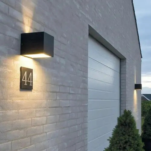 Black LED Wall Light For Indoor and Outdoor Use