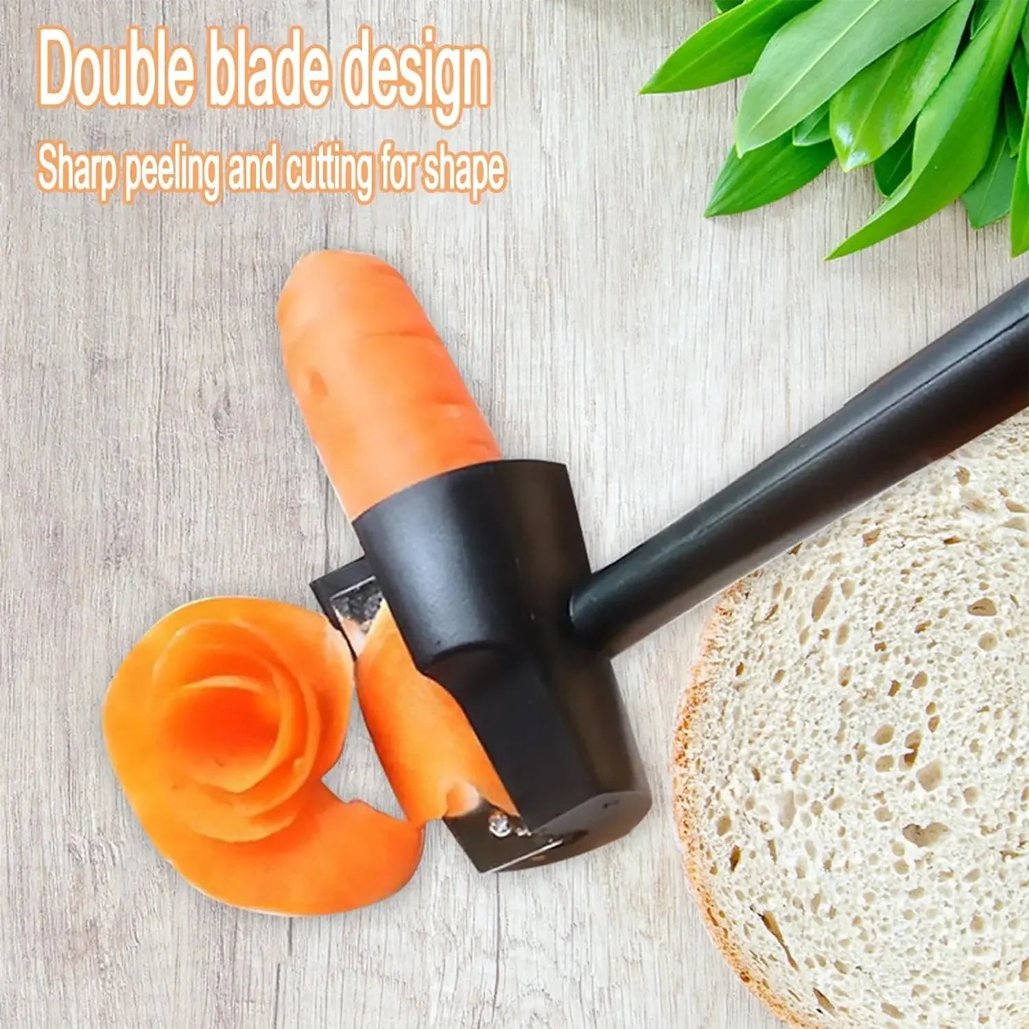Spiral cutter for fruit and vegetables, creative kitchen utensil