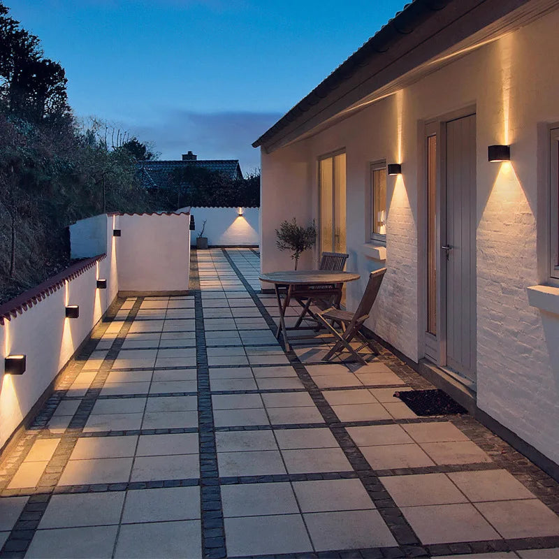 Black LED Wall Light For Indoor and Outdoor Use