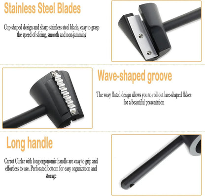 Spiral cutter for fruit and vegetables, creative kitchen utensil