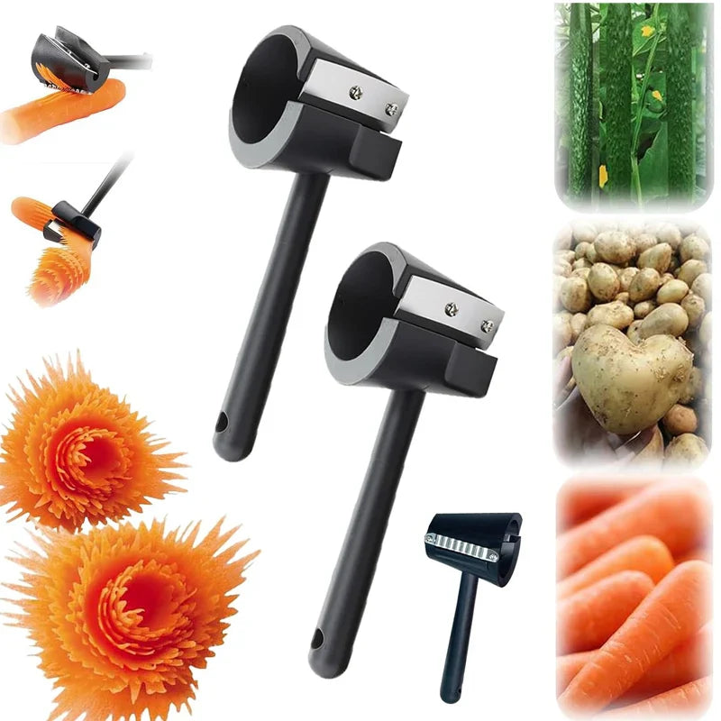 Spiral cutter for fruit and vegetables, creative kitchen utensil