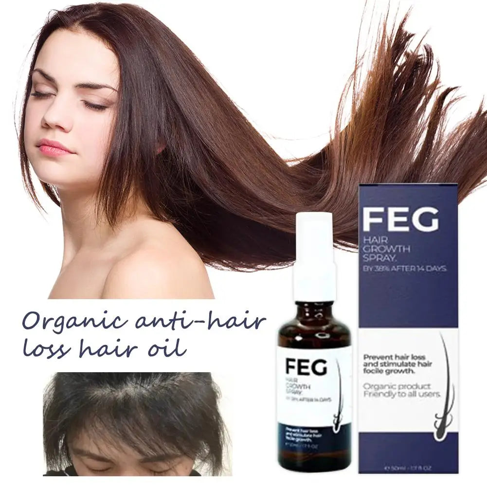 FEG Original Organic Hair Growth Spray Bring Healthy Hair Home Hair Care Oil Hair Care Spray Serum For Hair Loss