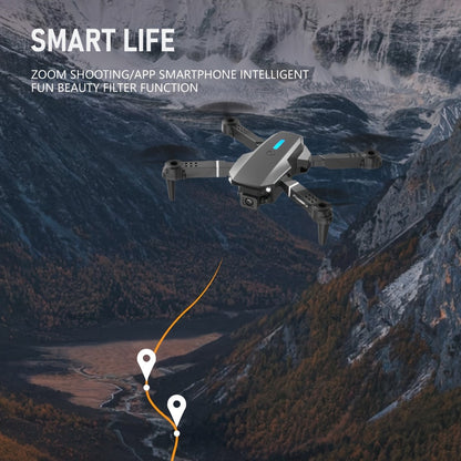 E88 Dual Camera Drone, Optical Flow Hovering, 480P Photography, Foldable, Compact and Portable, Ideal Gift for Beginners, Perfect Birthday or Christmas Present